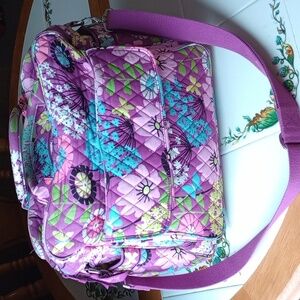 Vera Bradley Purple Floral 🌸🦋 Butterflies Diaper Bag